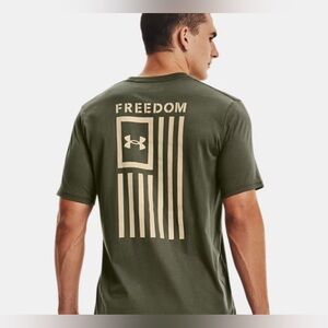 Under Armour Men's UA Freedom Flag T-Shirt olive green S